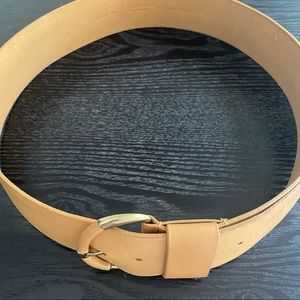Talbots Beige Genuine Leather Belt, Large